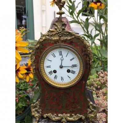 Cartel In Poser, Marquetry Boulle, XIXth Century