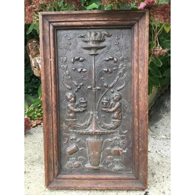 Low Relief Copper Repoussé, Renaissance Decor, Nineteenth