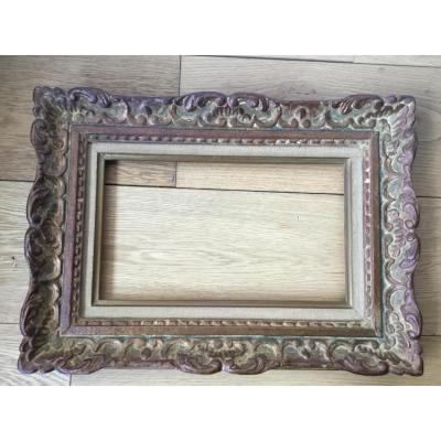 Cadre Montparnasse En Bois Sculpté Du XXème Siècle