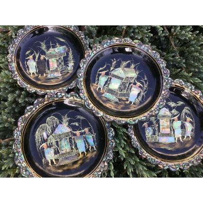 Trois Chinese Cups From Pont à Mousson, 1900