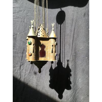 Copper Tealight Prayer Lamp, XIXth