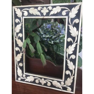 Blackened Wood Frame And Bone Applications