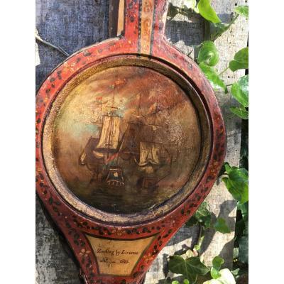 Bellows From Old Fireplace In Painted Wood Martin