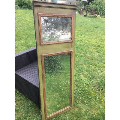 Trumeau In Lacquered And Gilded Wood D Louis XVI Period