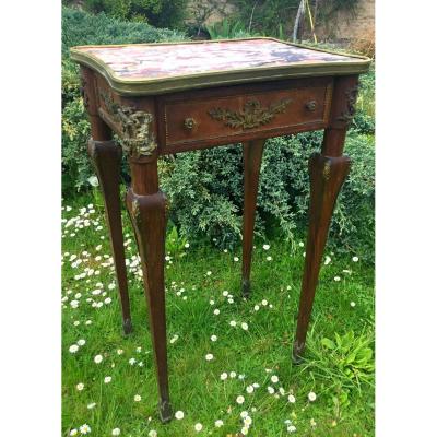 Louis XVI Style Flying Table With Strong Ornamentation