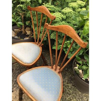 Paire De Chaises D’enfant Scandinaves, Vers 1900