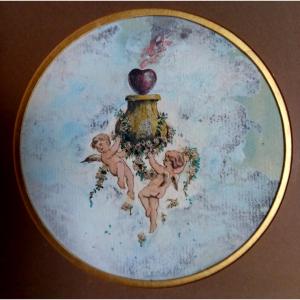 Gouache On Pen Strokes, XVIIIth