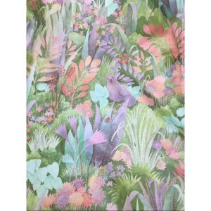 Pair Of Very Large Double Curtains, Exotic Decor