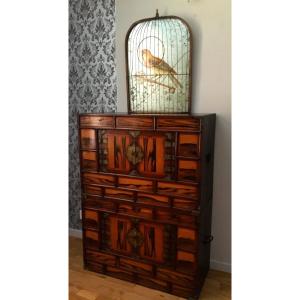 Korea, Furniture At Support Height Formed By Two Cabinets, XIXth