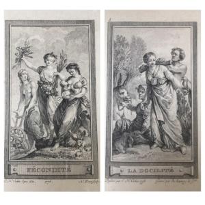 The Pair Of Nicely Framed Engravings
