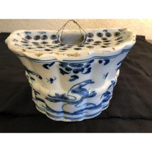 18th Century Grenoble Earthenware Flowerpot 