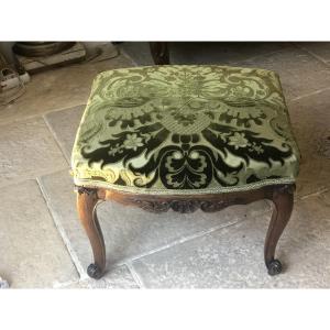 Louis XV Period Carved Wooden Stool  