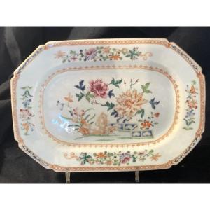 China 18th Century - Porcelain Dish With "compagnie Des Indes" Decoration