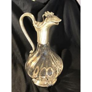 Christofle - Crystal And Silver-plated Ewer For The 20th Christofle Pavilion 