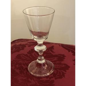 Blown Glass Wine Glass, 18th Century, Known As "le Bourguignon"