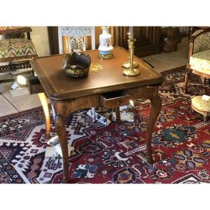 Early 18th Century Lyonnaise Walnut Games Table 