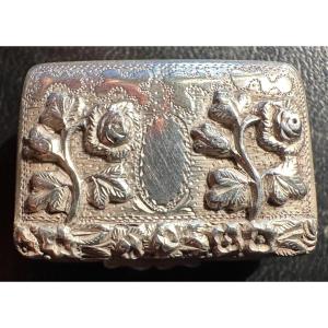 Perfume Box Called Vinaigrette Sterling Silver English Birmingham 1872