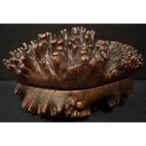 Folk Art Thuya Root Box 19th Century
