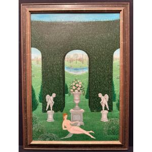 Painting "the Morning" By Jacqueline Benoit 1978