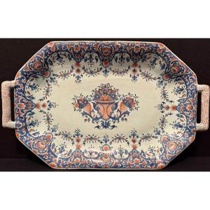 Rouen Earthenware Basket From The 18th Century