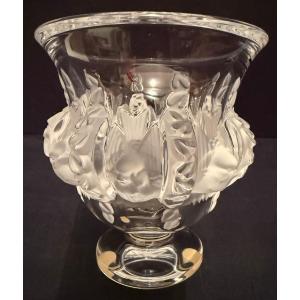 Lalique Crystal Vase With  Birds , Dampierre Model, 1848