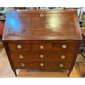 Louis XVI Style Mahogany Writing Desk, 18th Century