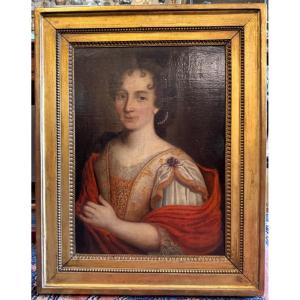 Portrait Of A Lady Of Quality French School After François De Troy Circa 1700