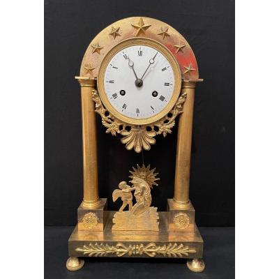 Pendulum Directory Gilt Bronze Psyche And Love Nineteenth Century