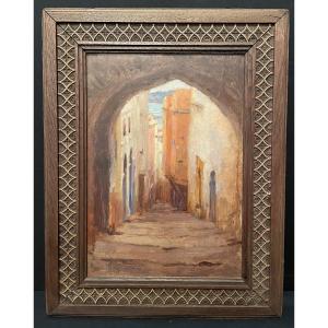 Orientalist Painting Ruelle d'Alger 1860