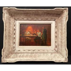 Painting The Designer Or The Apprentice Shipowner By Gaston Hoffmann