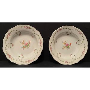 Venice Cozzi Pair Of 18th Century Porcelain Plates