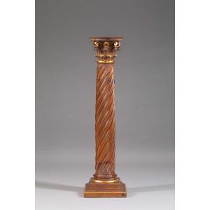 Carved Wooden Column 