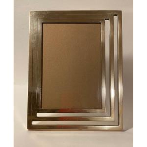 Bronze Frame For Photo. Art Deco Style.  France 1970s.