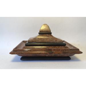 19th Marble Inkwell. Grand Tour Souvenir. 