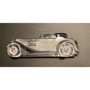 Xavier Froissart For Daum. Crystal Paperweight. Vintage Car. “marly” Model. 1987.