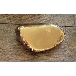 Marjatta Weckström. Paperweight From The 80s. Polished Bronze Pebble.
