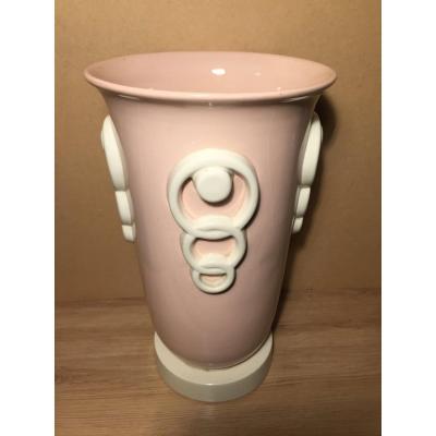 Large Art Deco Vase. Charles Catteau For Boch La Louvière.