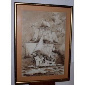 Pen Drawing By Frédéric Bernelle