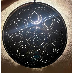 Large Persian Colander In Tinned Copper