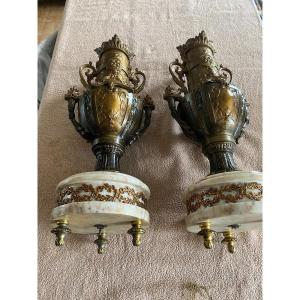 A Pair Of Napoleon III Bouquet Holder Casseroles