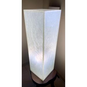 Perpex Column Lamp With Mother-of-pearl Effect