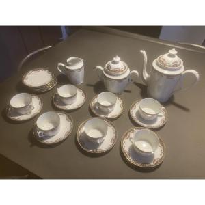 An Edgard Gauchez Coffee Service, Vierzon Porcelain, Maison Charonnat