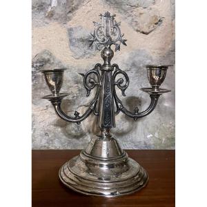 Solid Silver Candlestick – Vienna, Late 19th Century