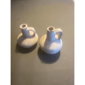 Two Terracotta Jugs From The Roman Era