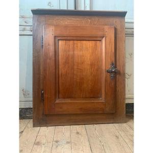 Petit Placard En Chêne Et Merisier 