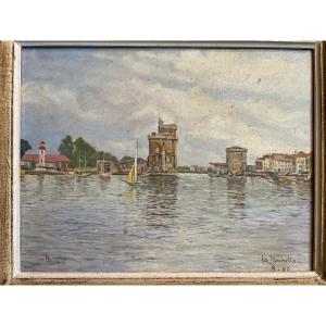 Huile Sur Carton Port De La Rochelle