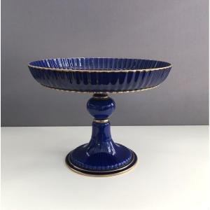 Fruit Bowl On Foot In Sèvres Porcelain Signed
