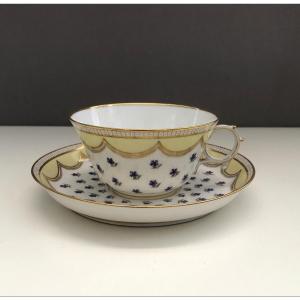 Old Sevres Porcelain Cup Dated 1855 19th Century