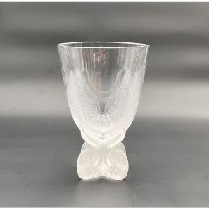 Lalique France - Crystal Vase, Osmonde Model