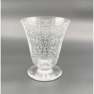 Baccarat - Tulip-shaped Crystal Vase - Michelangelo Model 17.5 Cm